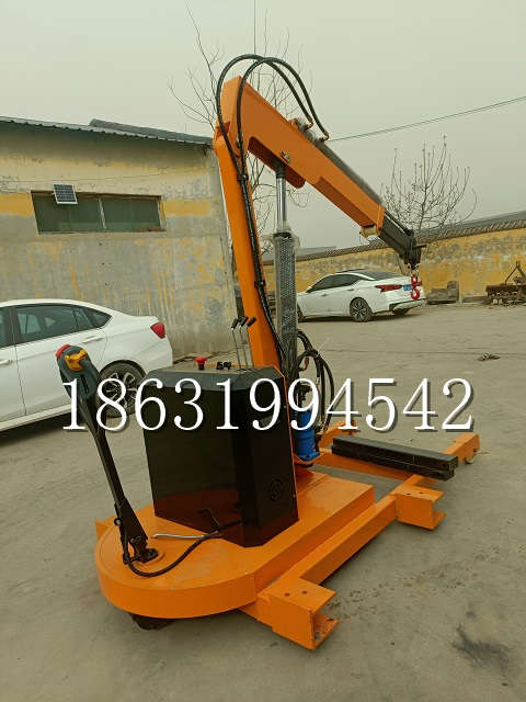 隰县自卸车厢随车吊 自制轮式四不像起重机 四驱平板吊 5吨 贵盛